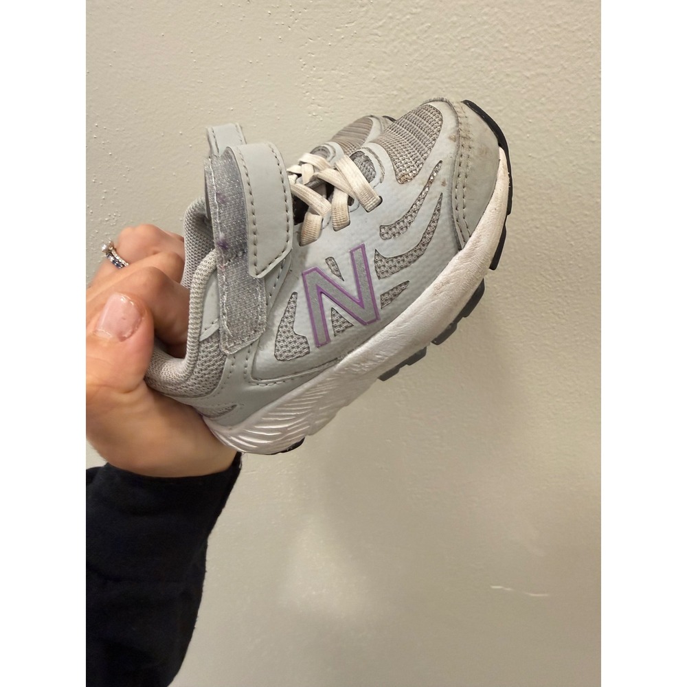 New Balance 519v2 Toddler Shoes Grey Purple Running Sneakers IT519PV Size 5